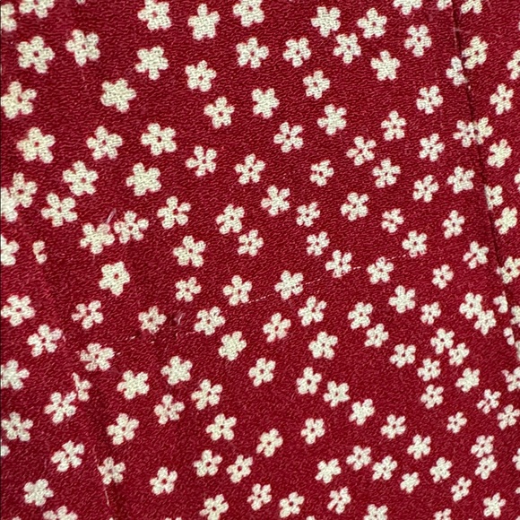 Reformation Locklin Midi Dress Dakota Red Ditsy Floral Size 2 - Picture 7 of 16